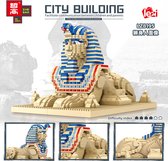 Lezi Sfinx van Gizeh Egypte - Nanoblocks / miniblocks - Architectuur / Gebouwen - Geschiedenis - Bouwset / 3D puzzel - 2732 bouwsteentjes