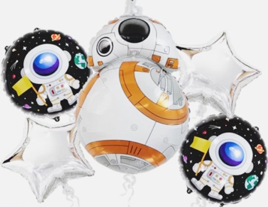 Star Wars folie ballonnen set 5 delig - thema - verjaardag - feest-