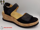 Helioform dames sandaal, H347 zwart, Maat 39