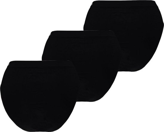 Apollo dames Basic Hip slip | Bamboo naadloos | MAAT XL | 3-pack | zwart