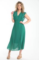 Cassis Dames Lange plisséjurk - Jurk - Maat 46