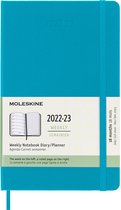 Moleskine 18 Maanden Agenda - 2022/23 - Wekelijks - Large - Harde Kaft - Mangaan Blauw