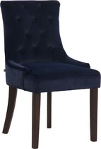 Eetkamer - Bezoekersstoel Kinnula Velvet A, Blauw