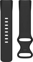 DrPhone FVS TPU Siliconen Polsband – Armband – Sportband Geschikt voor Fitbit Charge 5 – Zwart
