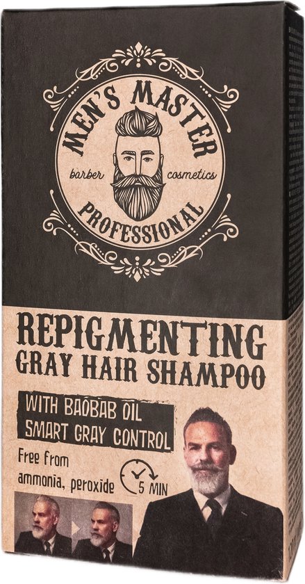 Men's Master Repigmenting Grey Shampoo - Tijdelijke Kleurshampoo Grijs Haar... | bol.com