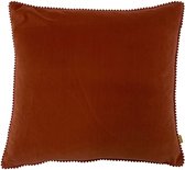 Furn Cosmo Brick Cushion - Sierkussen - 45x45cm - Steenrood - Zachte Stof - Kussen