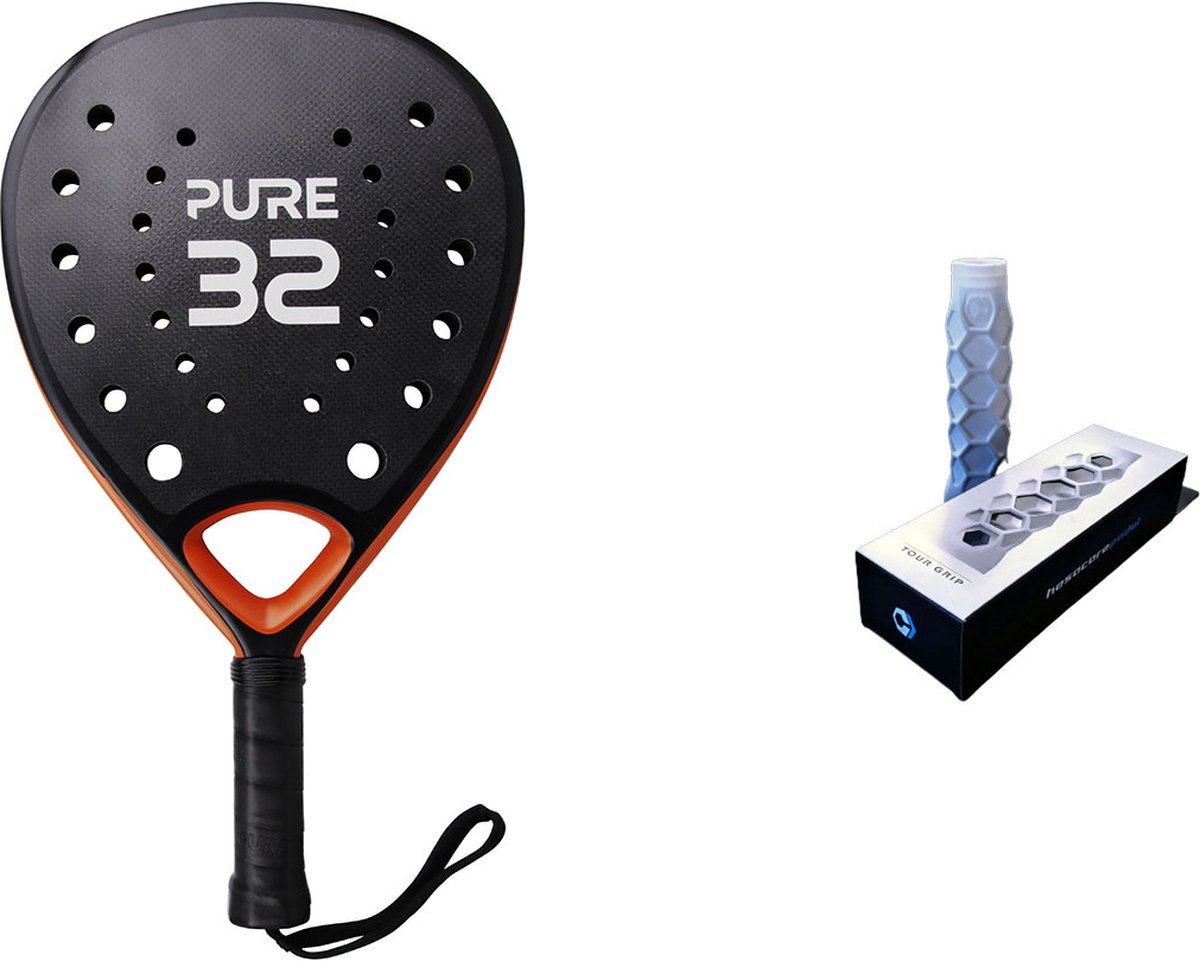 Pure32 Padel - Padel racket met Hesacore grip - Type D55