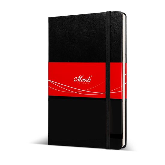 Moods® Hardcover Notitieboek Zwart Gelinieerd | bol.com