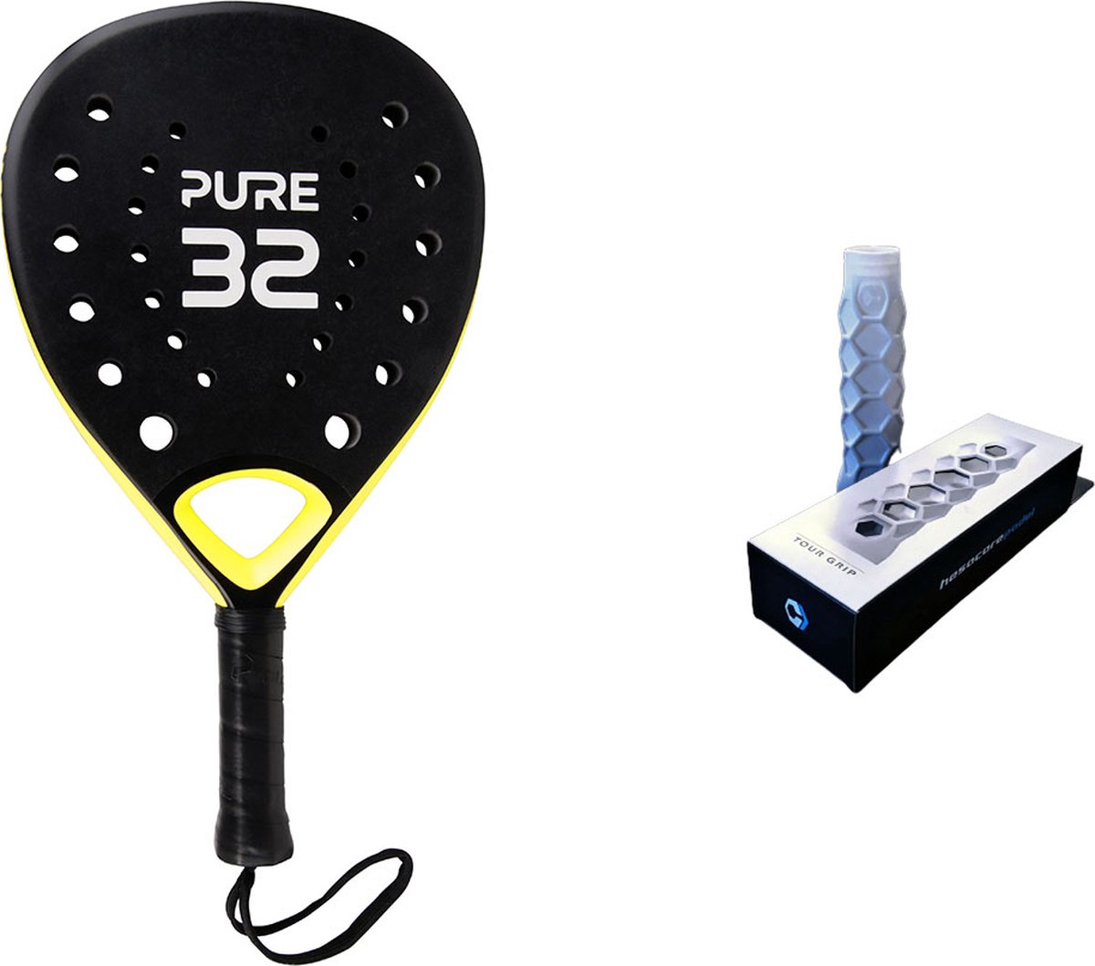 Pure32 Padel - Type C30 - Padel racket met Hesacore grip