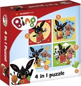 Bing - Ensemble de puzzle 4 en 1 - pièces 4x6x9x16 - puzzle pour enfants
