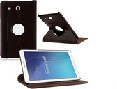 LuxeBass Tablet hoesje 360 graden draaibaar voor Samsung Galaxy Tab E 9,6 inch Tab E T560 / T561 - Bruin