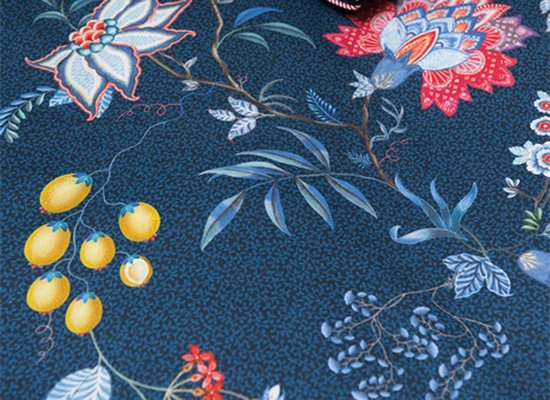 Pip Studio Flower Festival dekbedovertrek - Lits-Jumeaux XL - 260x200/220 - Donker Blauw van Pip Studio — afbeelding 3