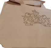 TWOA-Katoenen boodschappentasje-Zand-18 liter-tas wapen van Holland