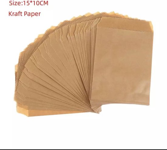 Voorspellen instant Kolonisten Papieren zakje - kartonnen zakje - kado verpakking - inpakken - 25 stuks |  bol.com