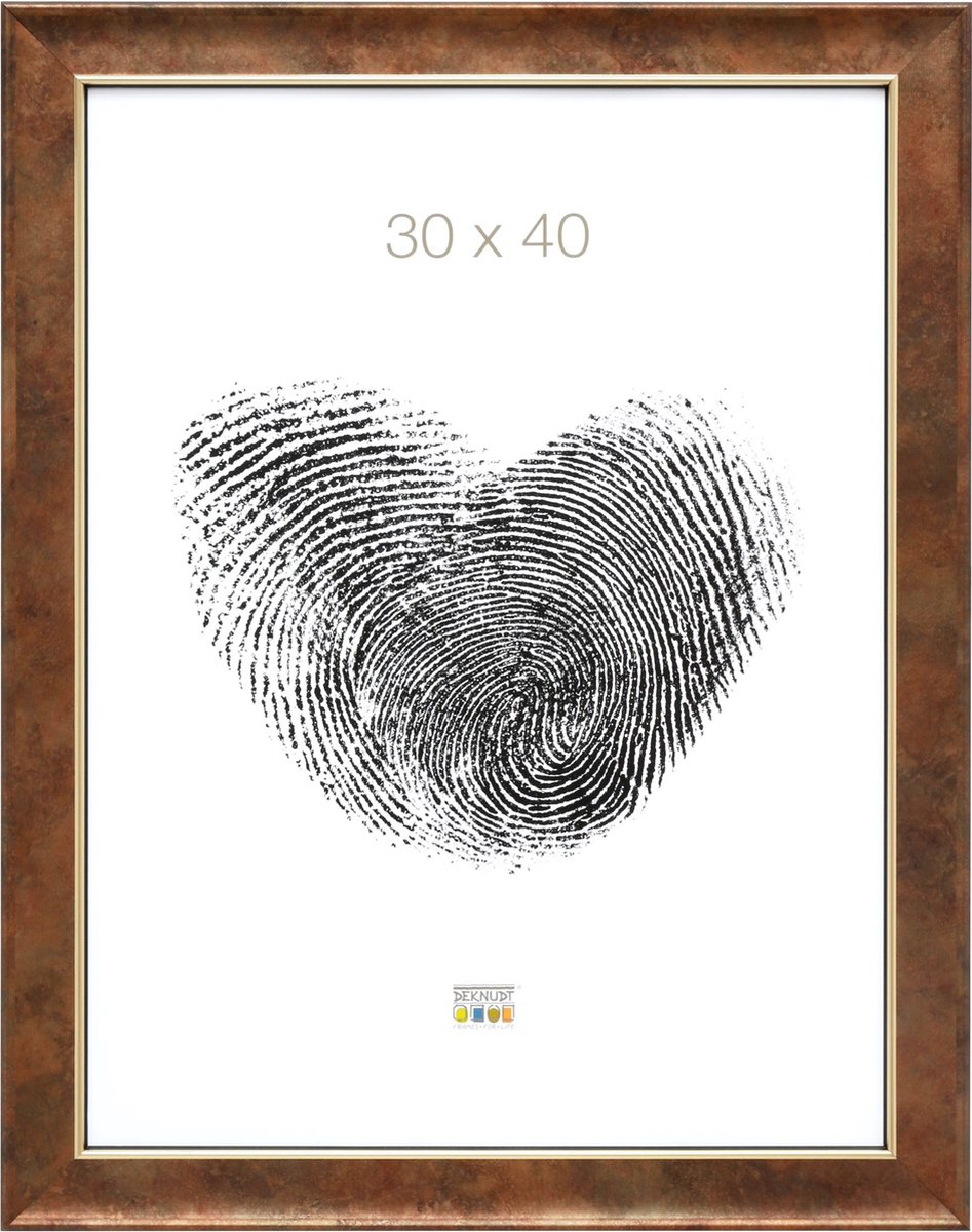 Deknudt Frames fotolijst S46EA3 - warme goudkleur - voor foto 30x40 cm