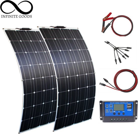 Infinite Goods Zonnepanelen Compleet Pakket Zonnepanelen 200W 16V