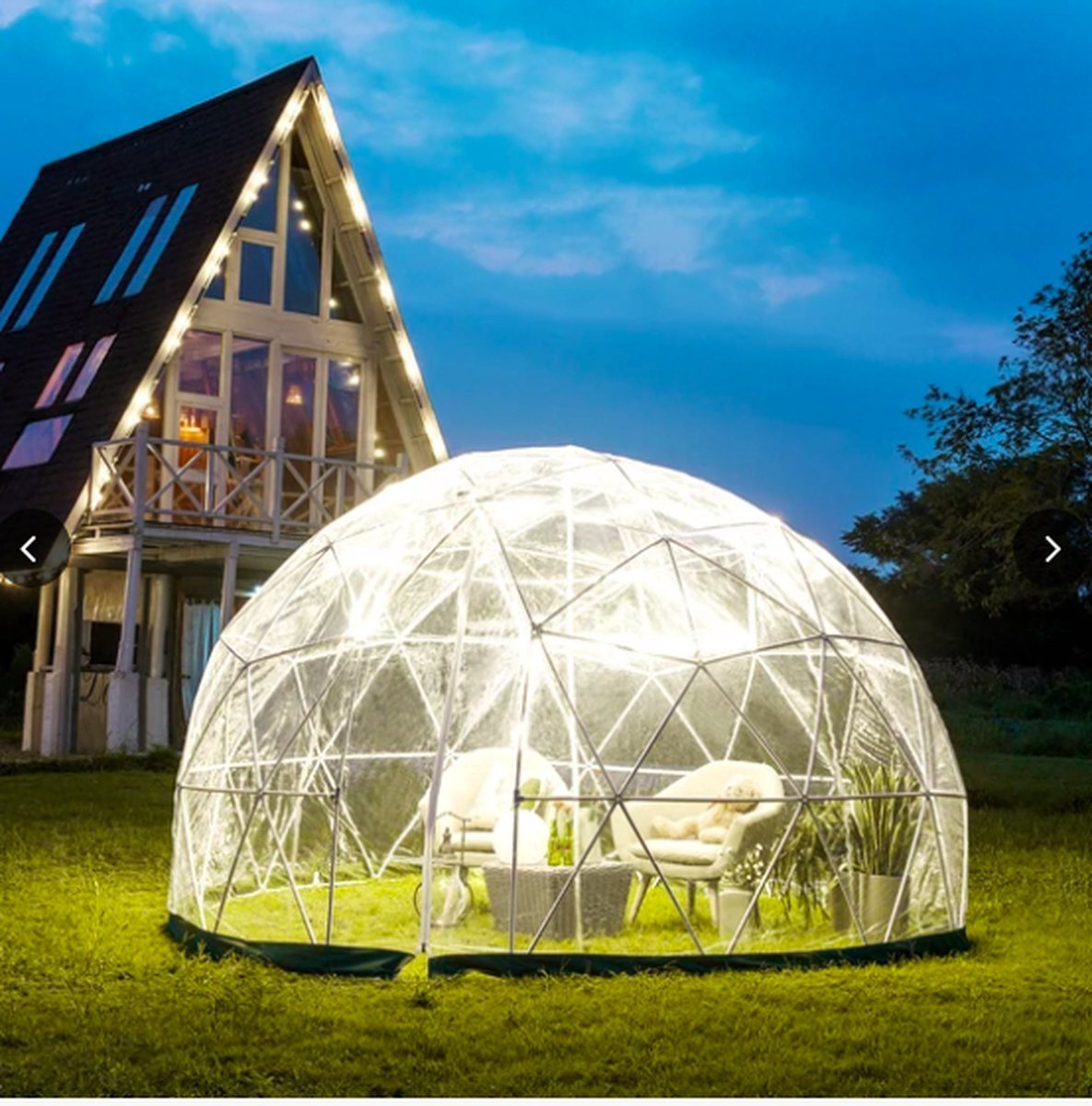 Luxe Iglo bubbel tent met Led verlichting - Koepeltent - Partytent | bol