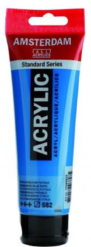 Acrylverf - 582 Mangaanblauw - 120ml - Amsterdam - 1 stuk