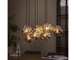 LifestyleFurn Hanglamp Rock 7-lamps - Chromed