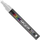 MTN Acrylic Marcador - Verfstift - fijne punt van 1 mm - permanent - Zilver