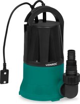 VONROC Dompelpomp / vlakzuigpomp / dweilpomp – tot 1mm met sensorschakelaar  –- 400W – 6000l/h – Voor schoon water