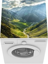 Wasmachine beschermer mat - Landschap van Leh Ladakh ten noorden van India - Breedte 60 cm x hoogte 60 cm