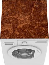 Wasmachine beschermer mat - Een oude leder textuur - Breedte 60 cm x hoogte 60 cm