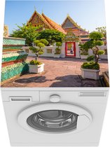 Wasmachine beschermer mat - Wat Pho - Tempel - Plant - Breedte 60 cm x hoogte 60 cm