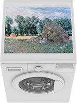 Wasmachine beschermer mat - Hooiberg - Claude Monet - Breedte 55 cm x hoogte 45 cm