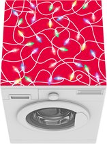 Wasmachine beschermer mat - Patronen - Licht - Kerst - Breedte 60 cm x hoogte 60 cm