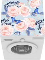 Wasmachine beschermer - Wasmachine mat - Patronen - Roos - Vlinder - 60x60 cm - Droger beschermer