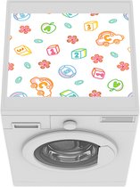 Wasmachine beschermer mat - Alfabet - Speelgoed - Kinderen - Breedte 55 cm x hoogte 45 cm