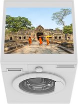Wasmachine beschermer mat - Cambodja - Monnik - Tempel - Breedte 55 cm x hoogte 45 cm