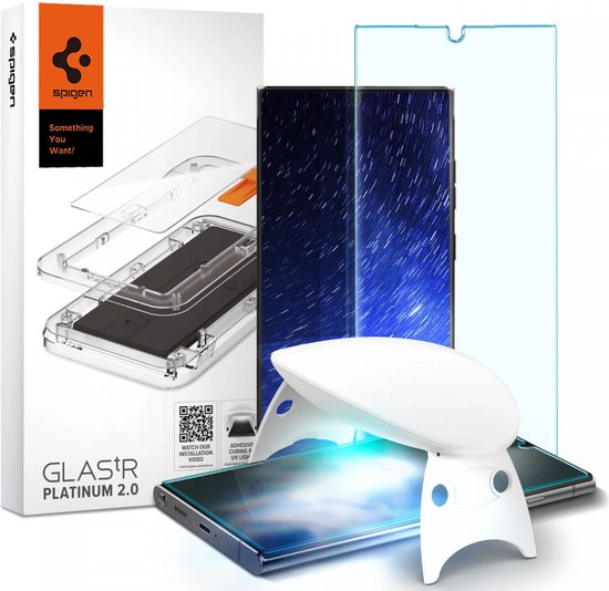 Spigen Samsung Galaxy S22 Ultra Glas.tR Platinum Screen Protector