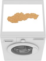 Wasmachine beschermer mat - Illustratie van Slowakije van kurk - Breedte 55 cm x hoogte 45 cm