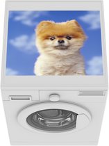 Wasmachine beschermer mat - Puppy van dichtbij - Breedte 55 cm x hoogte 45 cm