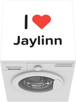 Wasmachine beschermer mat - I love - Jaylinn - Meisje - Breedte 60 cm x hoogte 60 cm