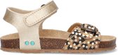 Bunnies JR 222417-595 Meisjes Sandalen - Goud/Print - Imitatieleer - Klittenband