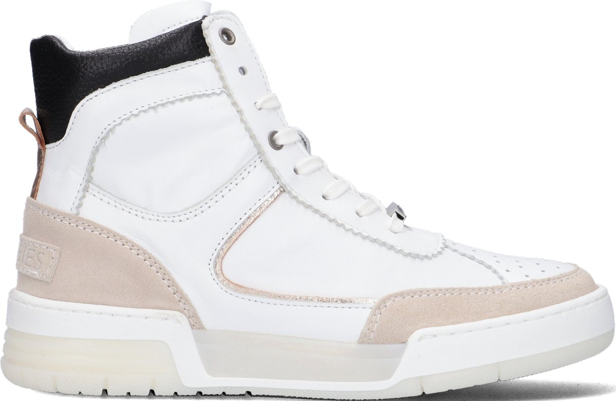 Hoge sneakers beige sale