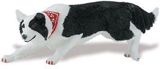 Plastic Border Collie speelgoed hond 12 cm | bol.com