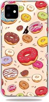 Peachy Vrolijk Flexibel Donuts Hoesje iPhone 11 TPU case - Doorzichtig