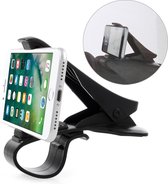 Peachy Universele Smartphone houder auto telefoon klem grip - iPhone Samsung - Zwart