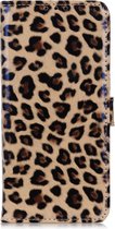 Peachy Luipaard hoesje panter wallet bookcase iPhone 11 Pro Max - Bruin