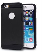 Peachy Zwart Shockproof hoesje iPhone 6 Plus 6s Plus Zeer stevige TPU case