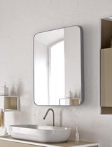 Pochon Home - Rechthoekige Spiegel met Zilveren Lijst - 76 x 55  cm - Star Ex