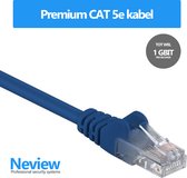 Neview - 5 meter premium UTP patchkabel - CAT 5e - Blauw - (netwerkkabel/internetkabel)