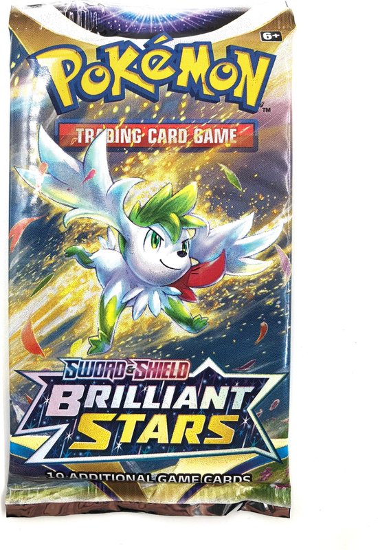 Thumbnail van een extra afbeelding van het spel Pokémon - Sword & Shield - Brilliant Stars 8x Booster Pack Bundle + Piplup plush 20 cm