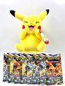 Afbeelding van het spelletje Pokémon - Sword & Shield - Brilliant Stars 8x Booster Pack Bundle + Pikachu plush 20 cm