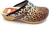 Dina Clogs Panther Instappers Dames - Clogs Dames - Schoenen Dames