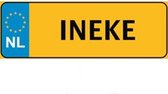 Nummer Bord Naam Plaatje - INEKE - Cadeau Tip